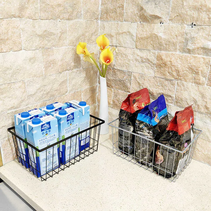 سلة تخزين الأسلاك المعدنية ,metal wire storage basket