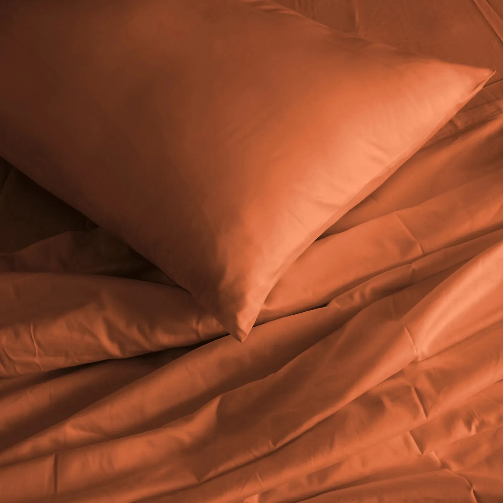 1000 Thread Count Bamboo Cotton Sheet & Quilt Cover Set | Queen | Cinnamon