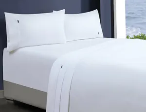 1000TC Egyptian Cotton 1 Fitted Sheet & 2 Pillowcases | Single | White
