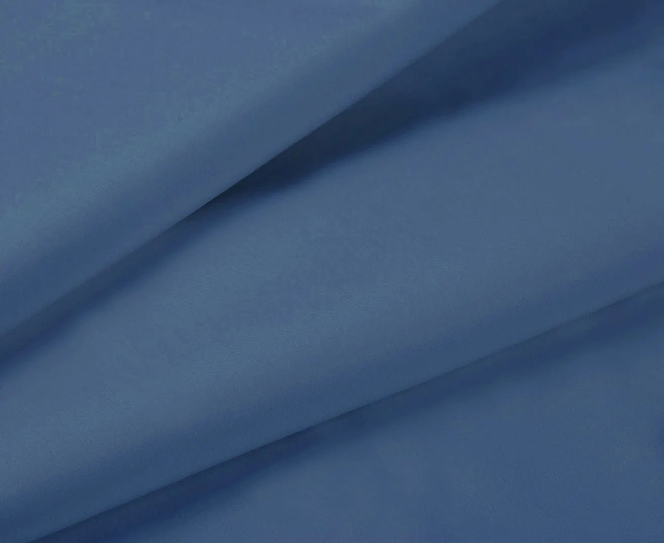 1000TC Single Size Bed Soft Flat & Fitted Sheet Set | Greyish Blue