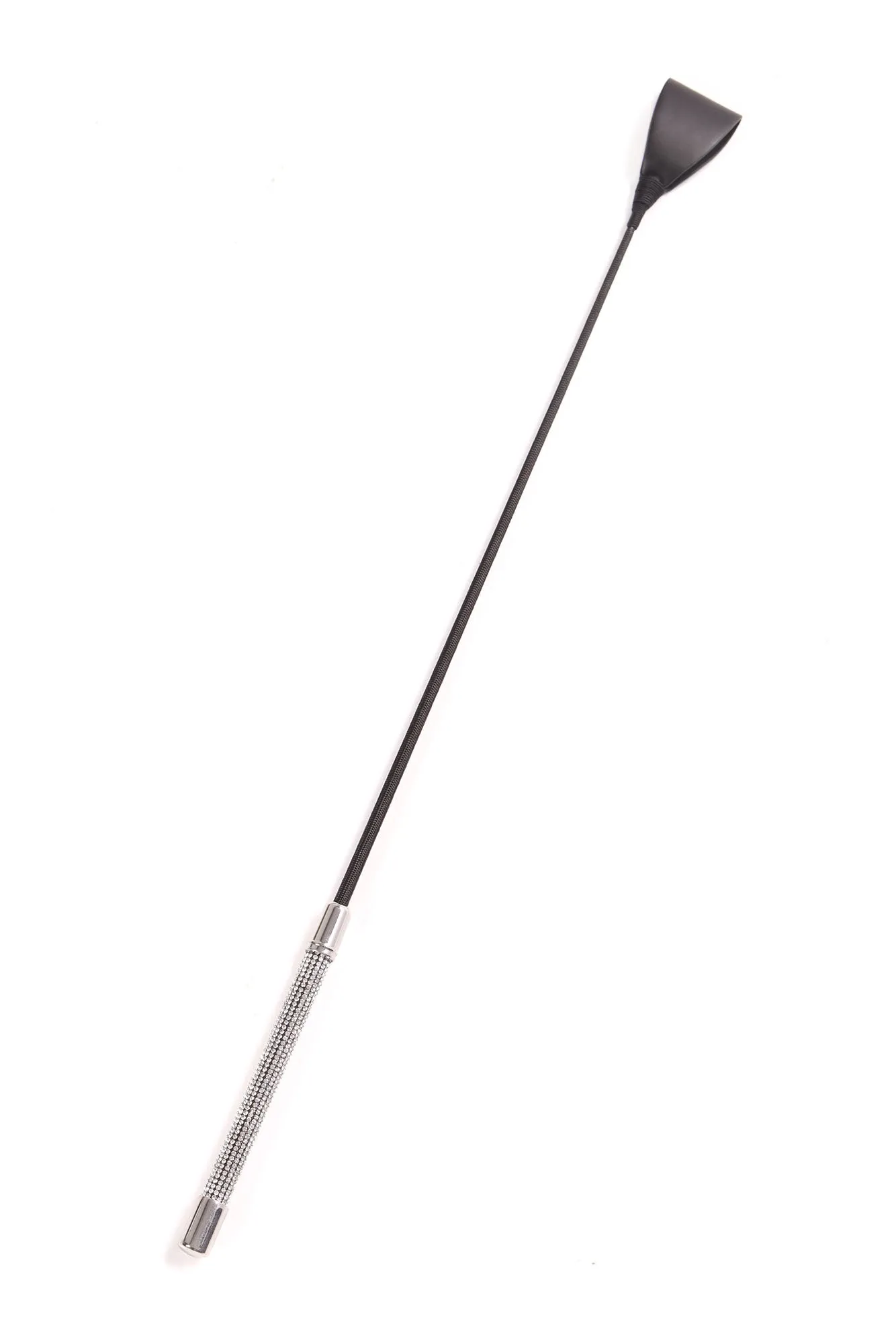 50 Shades Sexy Rhinestone Crop Whip - Black
