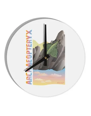 Archaopteryx - With Name 10 InchRound Wall Clock  by TooLoud