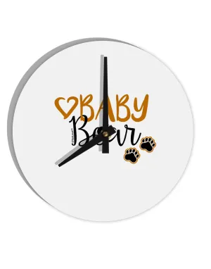 Baby Bear Paws 10 InchRound Wall Clock