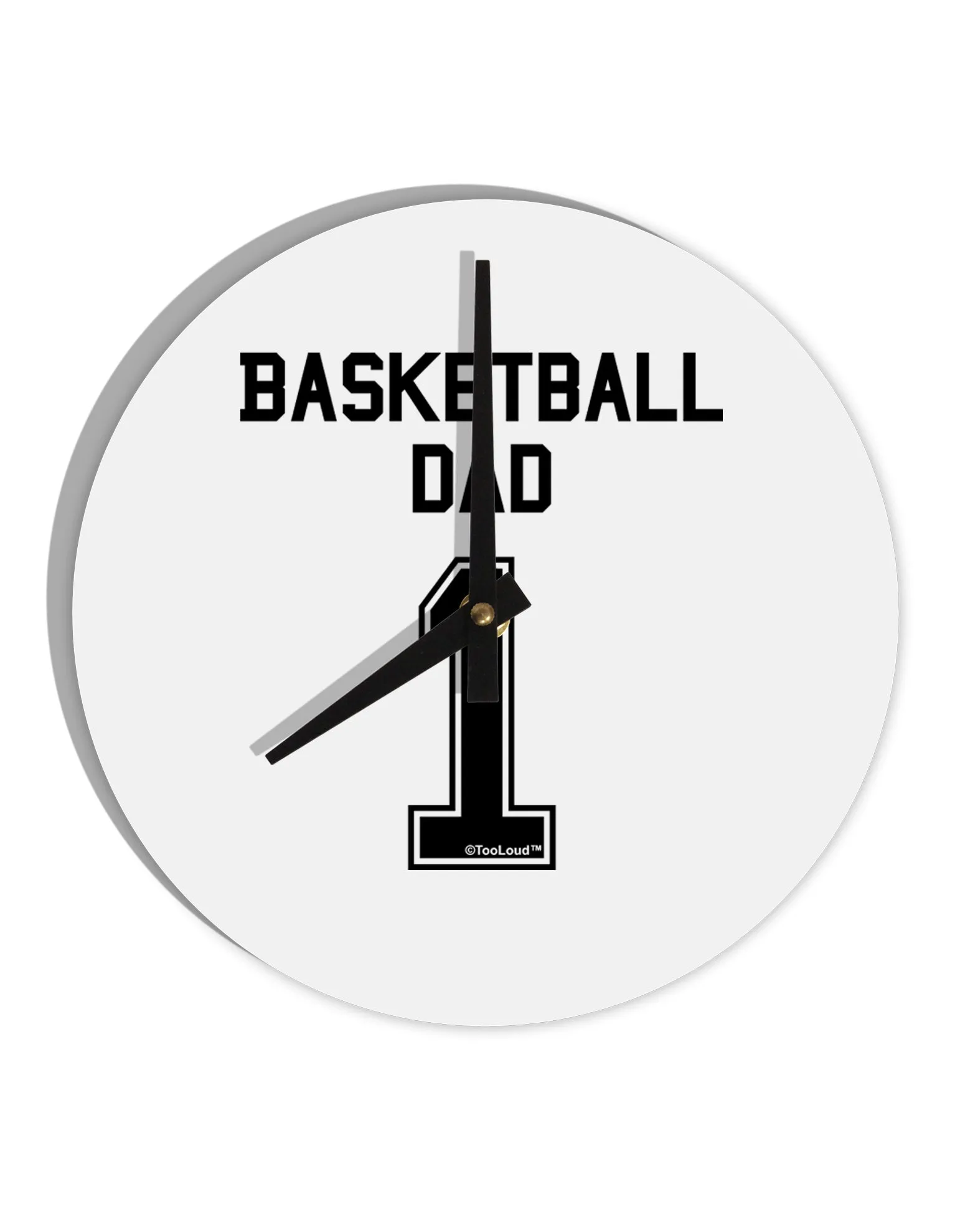 Basketball Dad Jersey 10 InchRound Wall Clock  by TooLoud