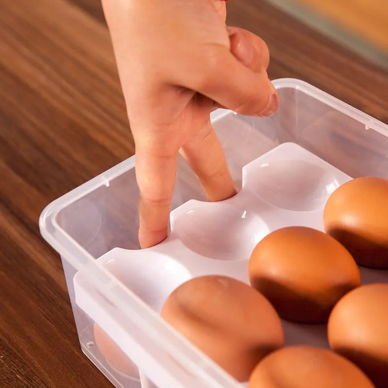 Capacious 2-Tiers Plastic Eggs Storage Box