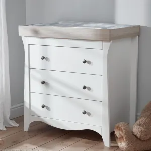 CuddleCo Clara Dresser & Changer - White/Ash