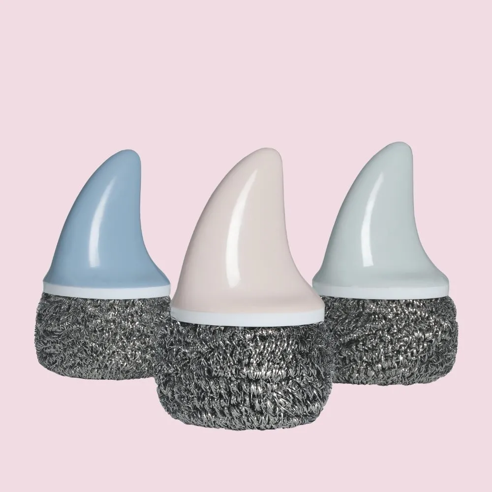 Cute Shark-Fin Pan Scrubber (with 1 scrub refill) by Multitasky