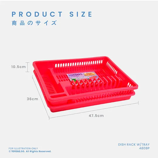 DISH RACK W/TRAY (4808-P)