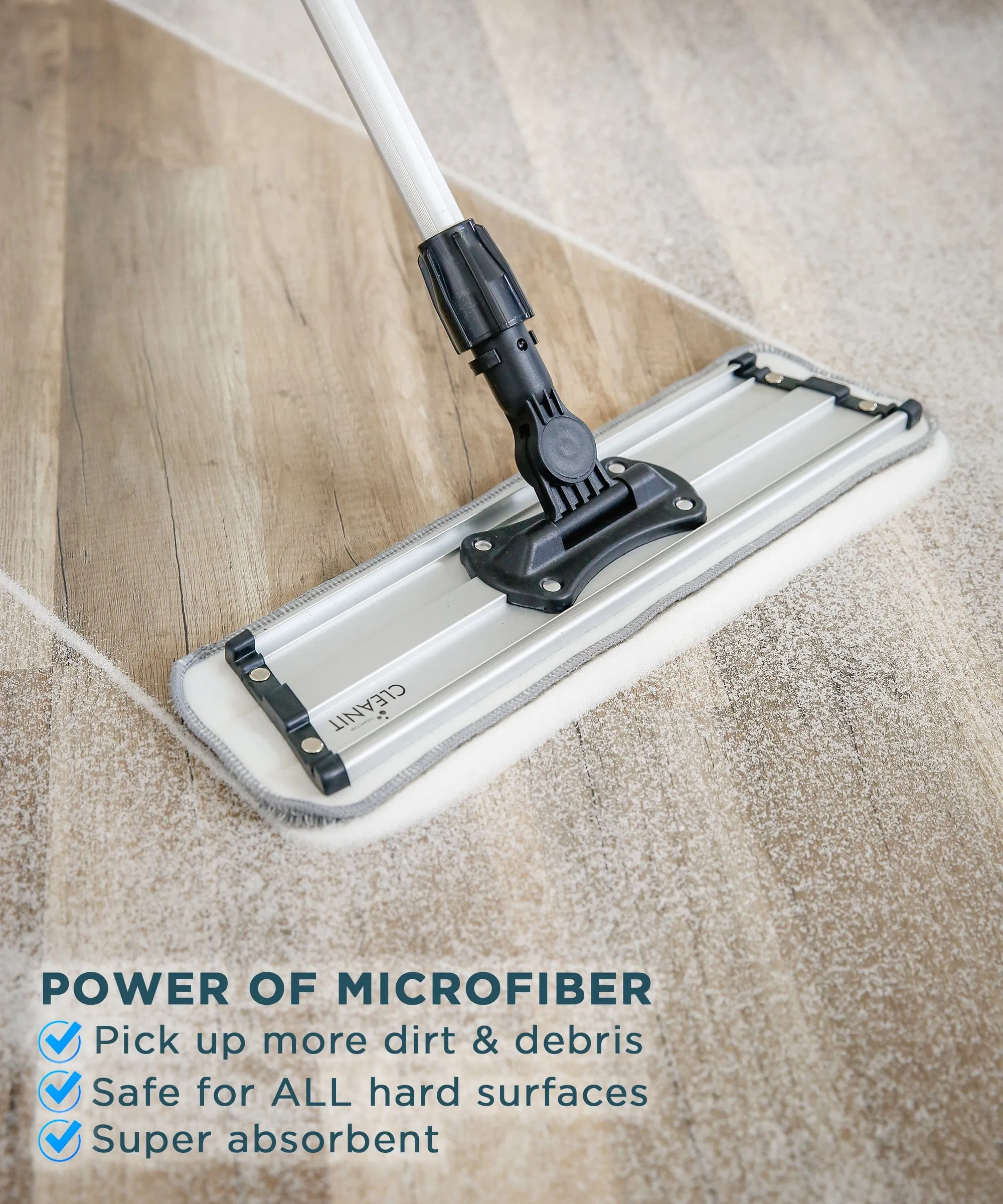 Don Aslett 24" Professional Strength XL Microfiber Mop Bundle