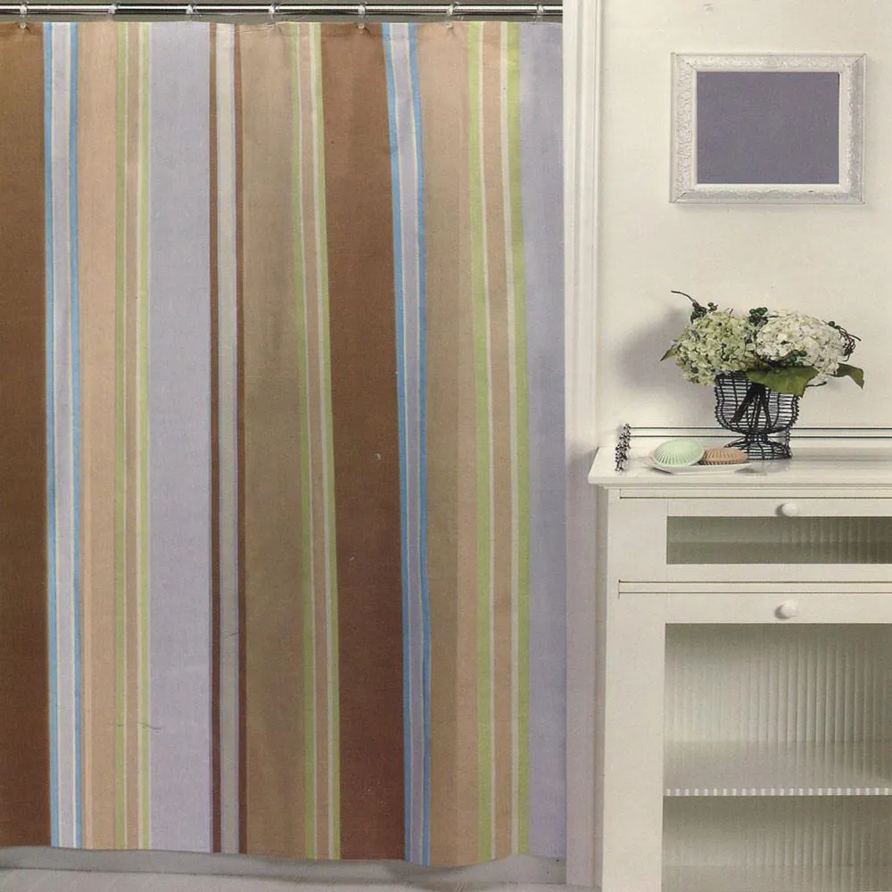 Hyannis Stripe Fabric Shower Curtain