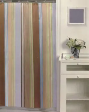 Hyannis Stripe Fabric Shower Curtain