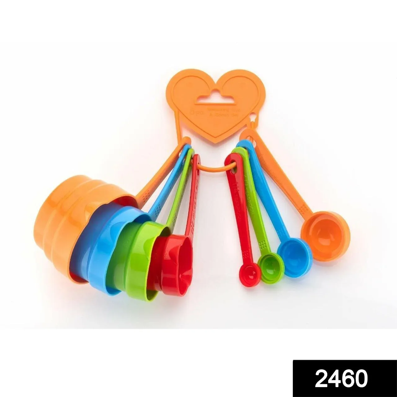 Kitchen Cooking and Baking Metric Measurement Cup Type Spoon (Multicolour) (Set of 8)