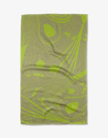 Kitchen Tea Towel - Neon Harvest