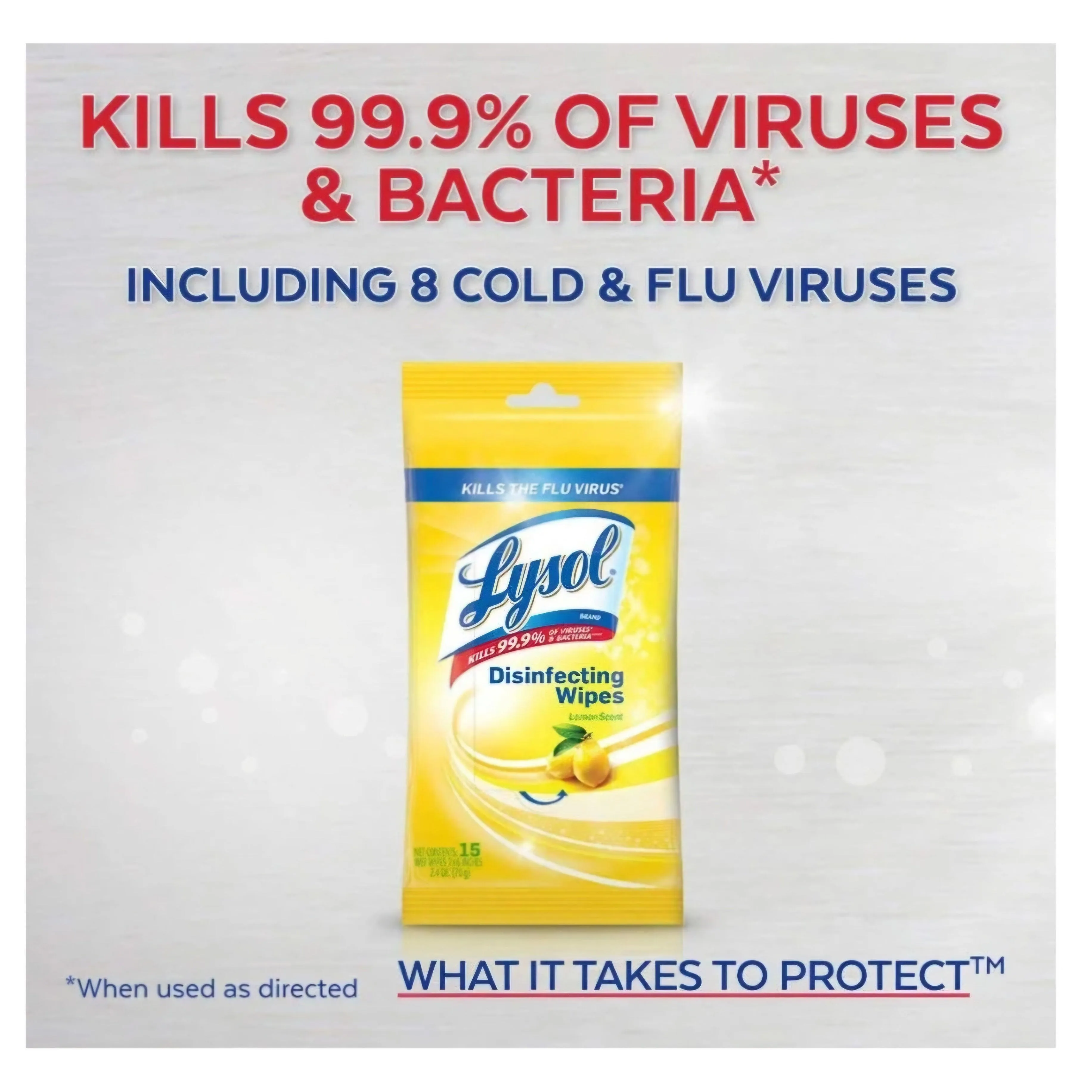 Lysol Disinfecting Wipes to-Go Pack15 Wipes