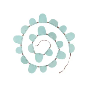 Muskhane Round Flag Garland Jade