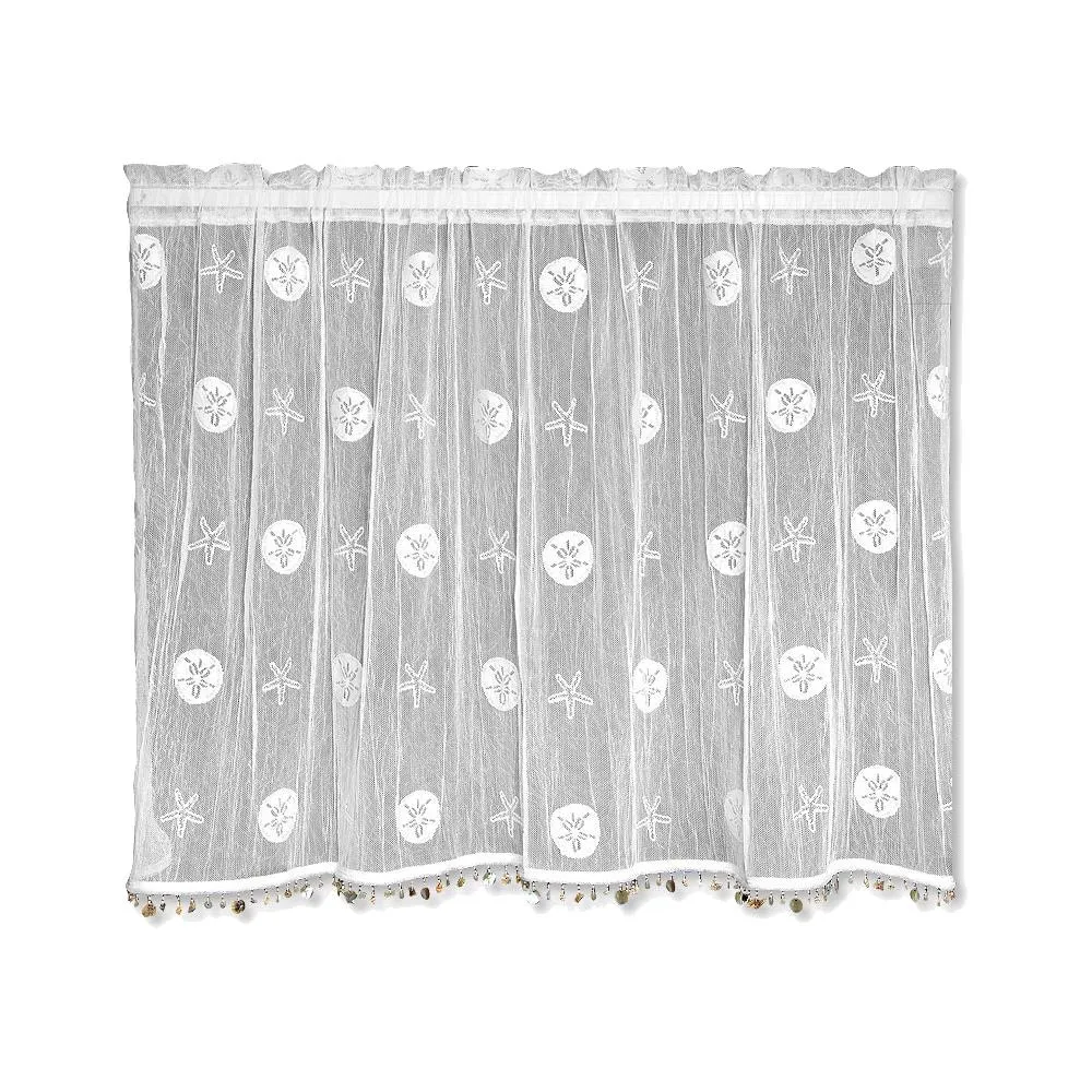 Sand Dollar Kitchen Tier and Valance