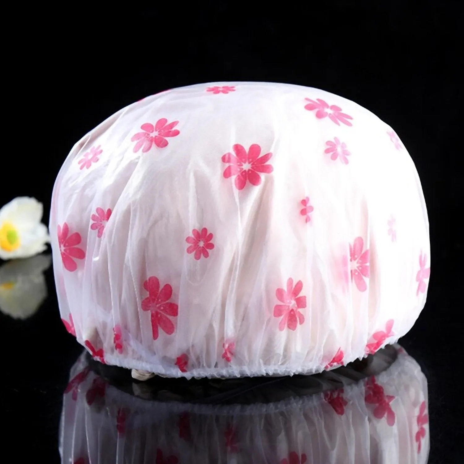 Shower Cap Bath Shower Cap ,Women Reusable Waterproof Women Shower