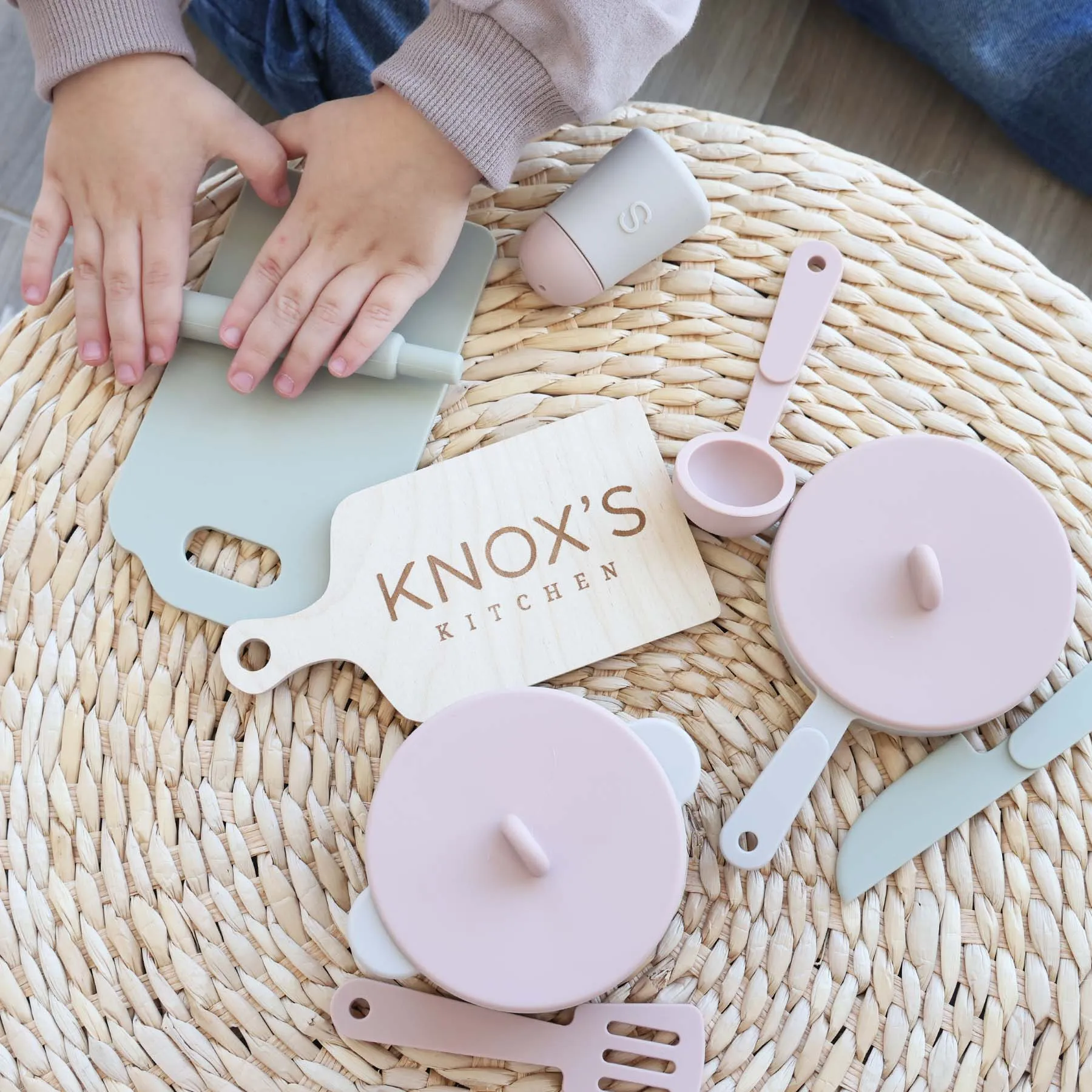 Silicone Play Kitchen Set | Garden