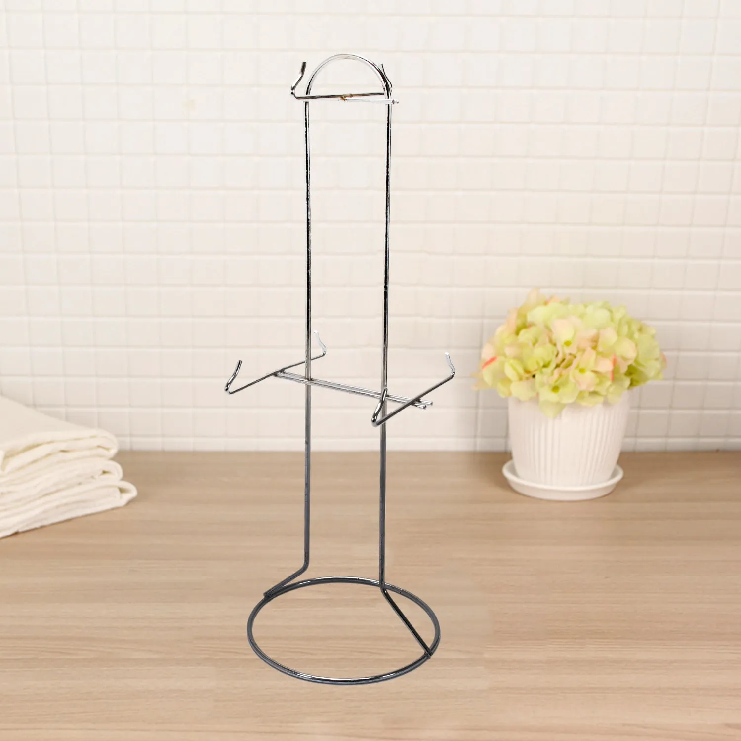 Stainless Steel Kitchen Size Cup Stand Steel Cup Stand  with 6 Hooks for Cups